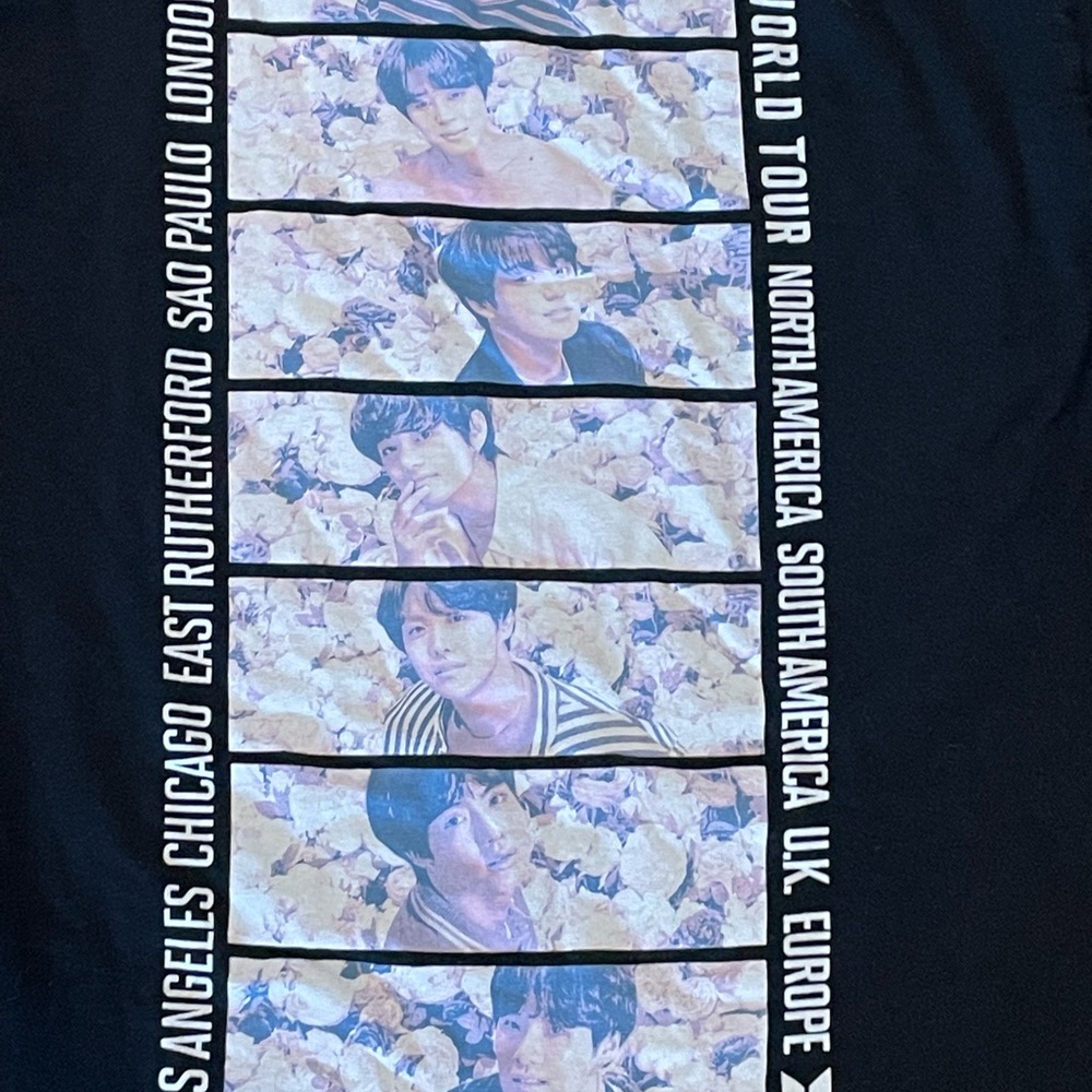 BTS Speak Yourself Tour Black Long Sleeve Shirt Size Medium - Picture 3 of 7